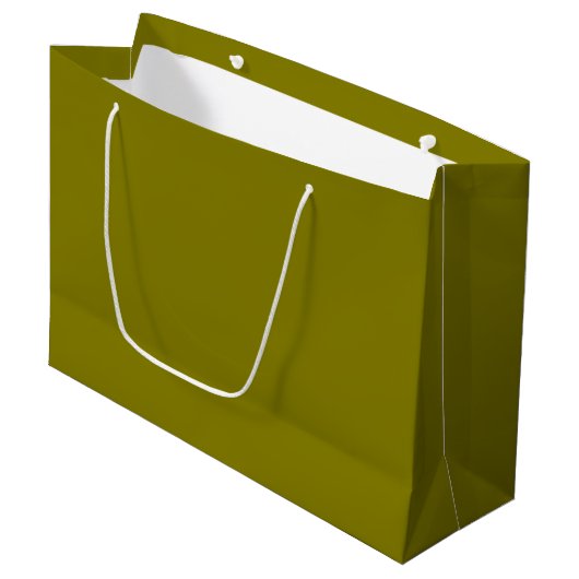 Aangepaste Branded Witte Gift Bag | Groot Glanzend Cadeauzakje (Voorkant Gekanteld)