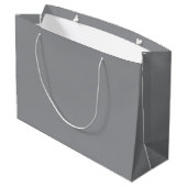 Aangepaste Branded Witte Gift Bag | Groot Glanzend Cadeauzakje (Achterkant Gekanteld)
