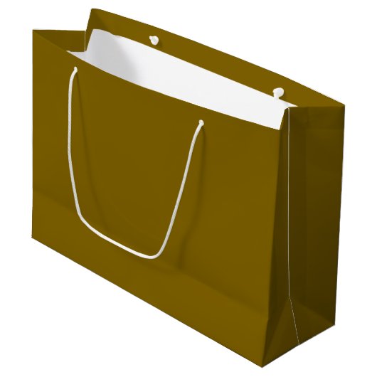 Aangepaste Branded Witte Gift Bag | Groot Glanzend Cadeauzakje (Voorkant Gekanteld)