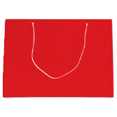 Aangepaste Branded Witte Gift Bag | Groot Glanzend Cadeauzakje (Voorkant)