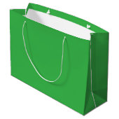 Aangepaste Branded Witte Gift Bag | Groot Glanzend Cadeauzakje (Achterkant Gekanteld)