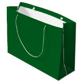 Aangepaste Branded Witte Gift Bag | Groot Glanzend Cadeauzakje (Achterkant Gekanteld)