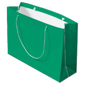 Aangepaste Branded Witte Gift Bag | Groot Glanzend Cadeauzakje (Achterkant Gekanteld)