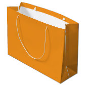 Aangepaste Branded Witte Gift Bag | Groot Glanzend Cadeauzakje (Achterkant Gekanteld)