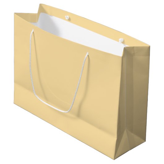 Aangepaste Branded Witte Gift Bag | Groot Glanzend Cadeauzakje (Voorkant Gekanteld)