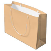 Aangepaste Branded Witte Gift Bag | Groot Glanzend Cadeauzakje (Achterkant Gekanteld)