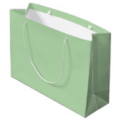Aangepaste Branded Witte Gift Bag | Groot Glanzend Cadeauzakje (Achterkant Gekanteld)
