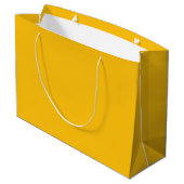 Aangepaste Branded Witte Gift Bag | Groot Glanzend Cadeauzakje (Achterkant Gekanteld)