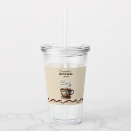 Aangepaste branding voor Coastal Cafe Acryl Drinkbeker