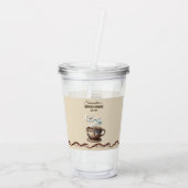 Aangepaste branding voor Coastal Cafe Acryl Drinkbeker (Achterkant)