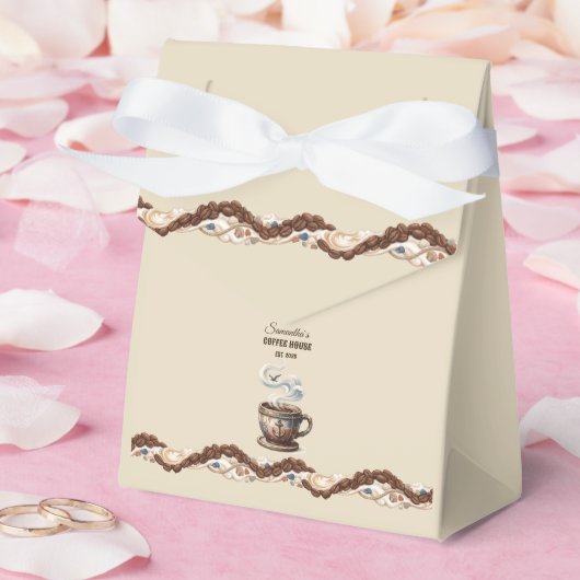 Aangepaste branding voor Coastal Cafe Bedankdoosjes (Huwelijk)