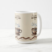 Aangepaste branding voor Coastal Cafe Koffiemok (Voorkant rechts)