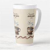 Aangepaste branding voor Coastal Cafe Latte Mok (Rechterhoek)