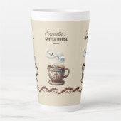 Aangepaste branding voor Coastal Cafe Latte Mok (Voorkant)