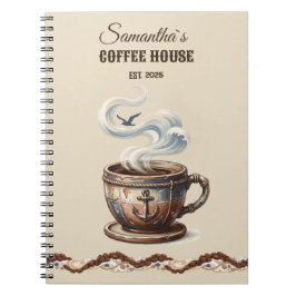 Aangepaste branding voor Coastal Cafe Notitieboek