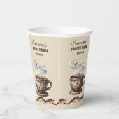 Aangepaste branding voor Coastal Cafe Papieren Bekers (Rechts)