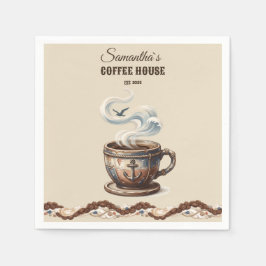 Aangepaste branding voor Coastal Cafe Servet