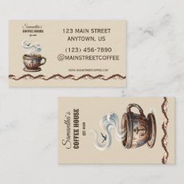 Aangepaste branding voor Coastal Cafe Visitekaartje