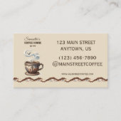 Aangepaste branding voor Coastal Cafe  Visitekaartje (Voorkant)