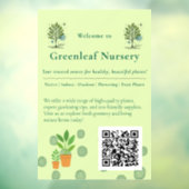 Aangepaste branding voor Greenleaf Nursery Raamsticker (Vel 3)