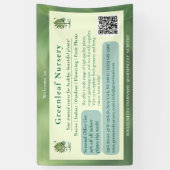 Aangepaste branding voor Greenleaf Nursery Spandoek (Verticaal)