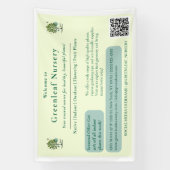 Aangepaste branding voor Greenleaf Nursery Spandoek (Verticaal)
