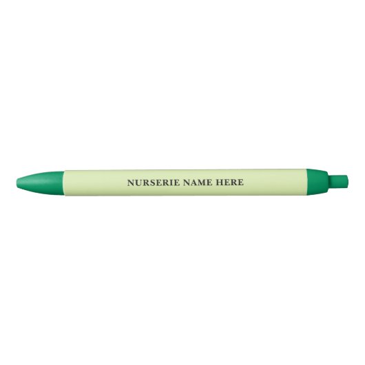 Aangepaste branding voor Greenleaf Nursery Zwarte Inkt Pen (Voorkant)