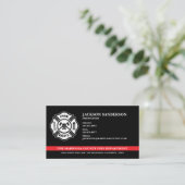 Aangepaste brandweer brandweer Logo Visitekaartje (Staand voorkant)