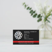 Aangepaste brandweer brandweer QR Code Logo Visitekaartje (Staand voorkant)