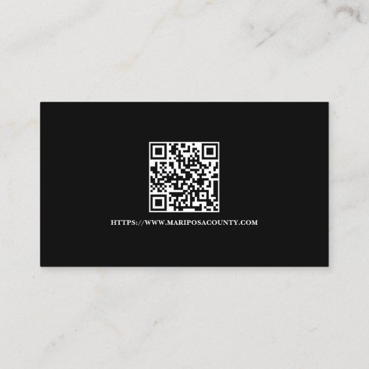 Aangepaste brandweer brandweer QR code Visitekaartje (Achterkant)