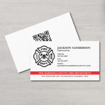 Aangepaste brandweer brandweer QR code