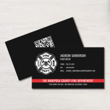 Aangepaste brandweer QR-code voor brandweerman