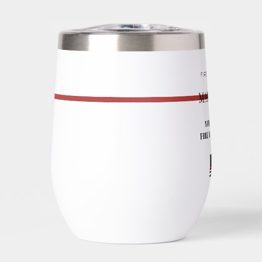 Aangepaste brandweerdienst met dunne rode lijn (Voorkant)