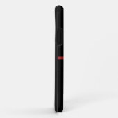 Aangepaste brandweerdienst met dunne rode lijn Case-Mate iPhone case (Achterkant/rechts)