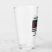 Aangepaste brandweerdienst met dunne rode lijn glas (Rechts)