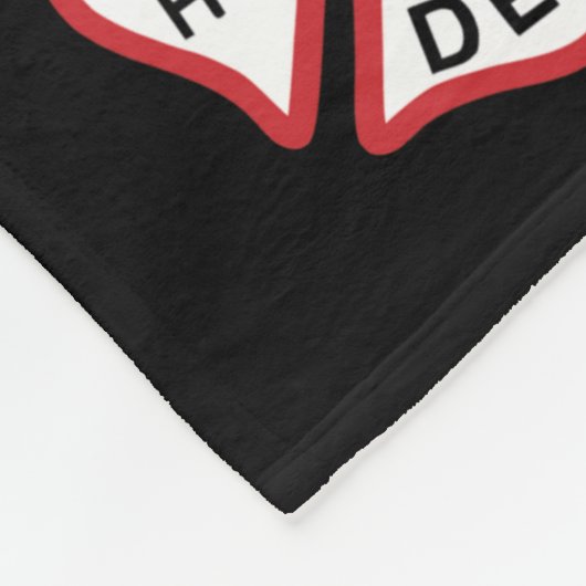 Aangepaste brandweergeschenken, fleece deken (Hoek)