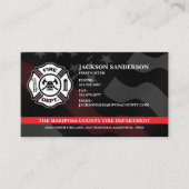 Aangepaste brandweerman Brandweer Logo Visitekaartje (Voorkant)
