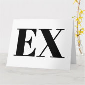 Aangepaste break-up kaart voor ex vriend of vriend (Gele Bloem)