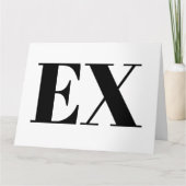 Aangepaste break-up kaart voor ex vriend of vriend (Voorkant)