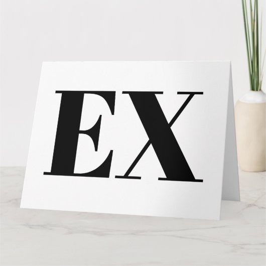 Aangepaste break-up kaart voor ex vriend of vriend (Voorkant)