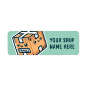 Aangepaste Breekbare Stickers Kleine Zakelijke Lab (Voorkant)
