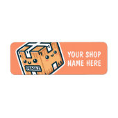 Aangepaste Breekbare Stickers Kleine Zakelijke Lab (Voorkant)