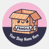 Aangepaste Breekbare Stickers Schattig Klein Bedri (Voorkant)