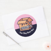 Aangepaste Breekbare Stickers Schattig Klein Bedri (Envelop)