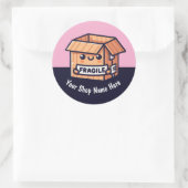 Aangepaste Breekbare Stickers Schattig Klein Bedri (Tas)