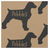 Aangepaste Bretagne Dog Fabric Stof (Close Up)