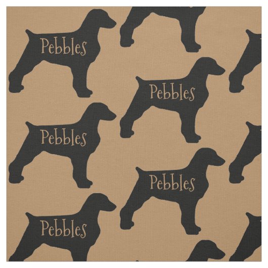 Aangepaste Bretagne Dog Fabric Stof (Swatch)