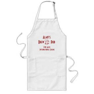 Aangepaste Brew Pub Apron Lang Schort