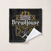 Aangepaste BrewHouse Best Craft Beer Ale Bar Bad Handdoek (Wasdoekje)