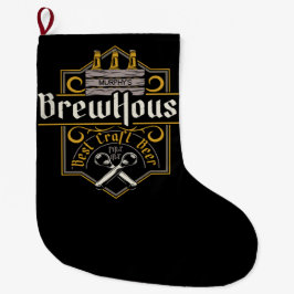 Aangepaste BrewHouse Best Craft Beer Ale Bar Grote Kerstsok